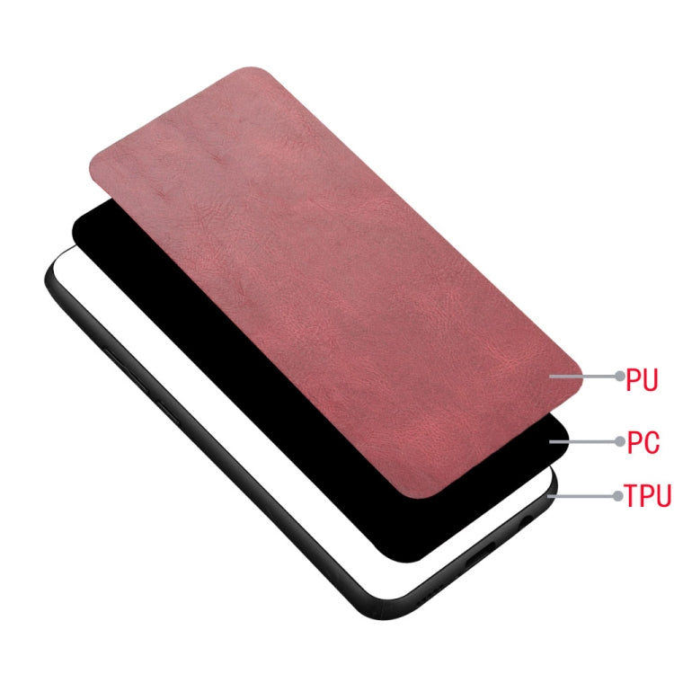 For Google Pixel 9 Pro Sewing Cow Pattern Skin PC + PU + TPU Phone Case(Red) - Google Cases by PMC TechLife | Online Shopping South Africa | PMC TechLife | Buy Now Pay Later Mobicred