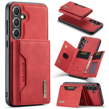 For Samsung Galaxy S24+ 5G DG.MING M2 Series 3-Fold Multi Card Bag + Magnetic Phone Case(Red) - Galaxy S24+ 5G Cases by DG.MING | Online Shopping South Africa | PMC Jewellery | Buy Now Pay Later Mobicred