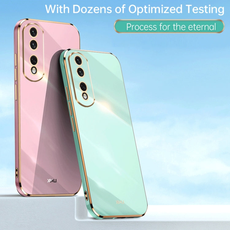 For Honor 90 Pro XINLI Straight Edge 6D Electroplate TPU Phone Case(Black) - Honor Cases by XINLI | Online Shopping South Africa | PMC TechLife | Buy Now Pay Later Mobicred