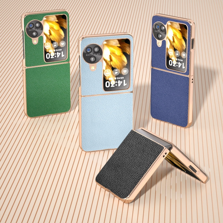 For OPPO Find N3 Flip Genuine Minol Nano Plating Phone Case(Black) - Find N3 Flip Cases by PMC TechLife | Online Shopping South Africa | PMC TechLife