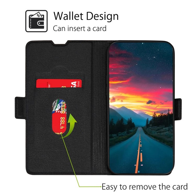 For Huawei Pura 70 Ultra-thin Voltage Side Buckle Horizontal Flip Leather Phone Case(Black) - free shipping - PMC Jewellery - Order now!