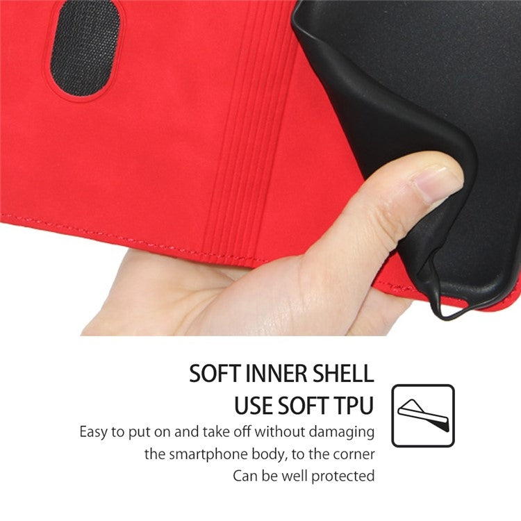 For Xiaomi 14 Skin Feel Magnetic Leather Phone Case(Red) - 14 Cases by PMC TechLife | Online Shopping South Africa | PMC TechLife | Buy Now Pay Later Mobicred