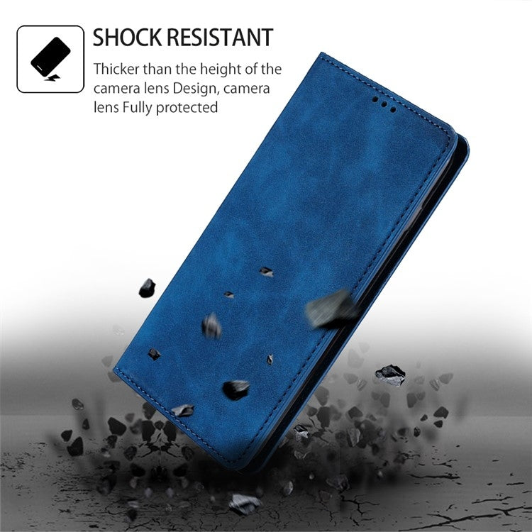 For Huawei Pura 70 Pro / Pro+ Skin Feel Magnetic Leather Phone Case(Blue) - Huawei Cases by PMC Jewellery | Online Shopping South Africa | PMC Jewellery | Buy Now Pay Later Mobicred