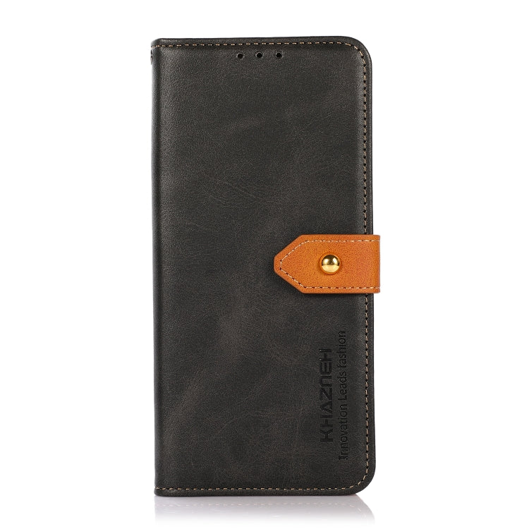 For Xiaomi Redmi Note 13 5G Global KHAZNEH Cowhide Texture Flip Leather Phone Case(Black) - Note 13 Cases by PMC TechLife | Online Shopping South Africa | PMC TechLife | Buy Now Pay Later Mobicred