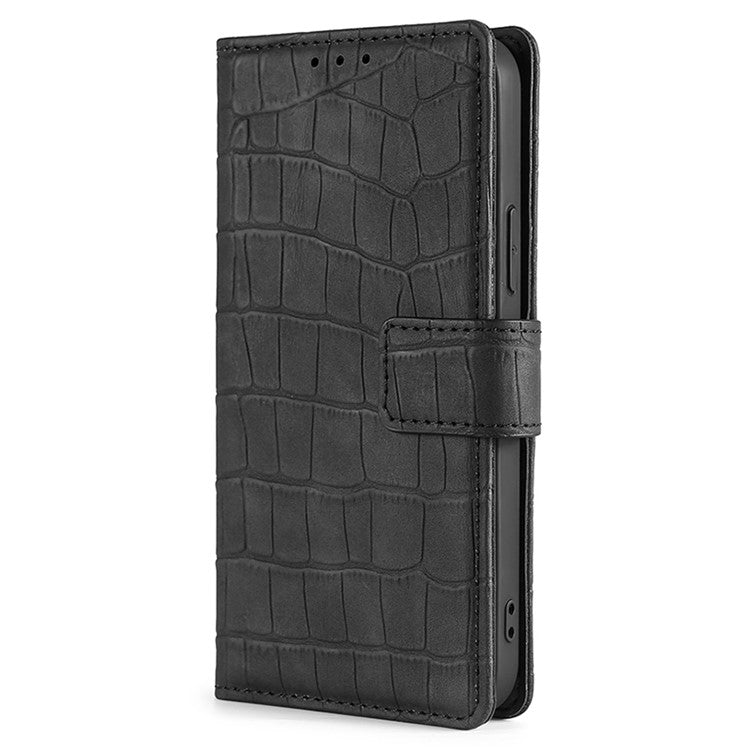 For Huawei Pura 70 Pro / 70 Pro+ 5G Skin Feel Crocodile Magnetic Clasp Leather Phone Case(Black) - Huawei Cases by PMC Jewellery | Online Shopping South Africa | PMC Jewellery | Buy Now Pay Later Mobicred