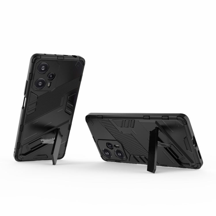 For Xiaomi Redmi Note 12 Turbo 5G Punk Armor 2 in 1 PC + TPU Phone Case(Black) - Xiaomi Cases by PMC TechLife | Online Shopping South Africa | PMC TechLife | Buy Now Pay Later Mobicred