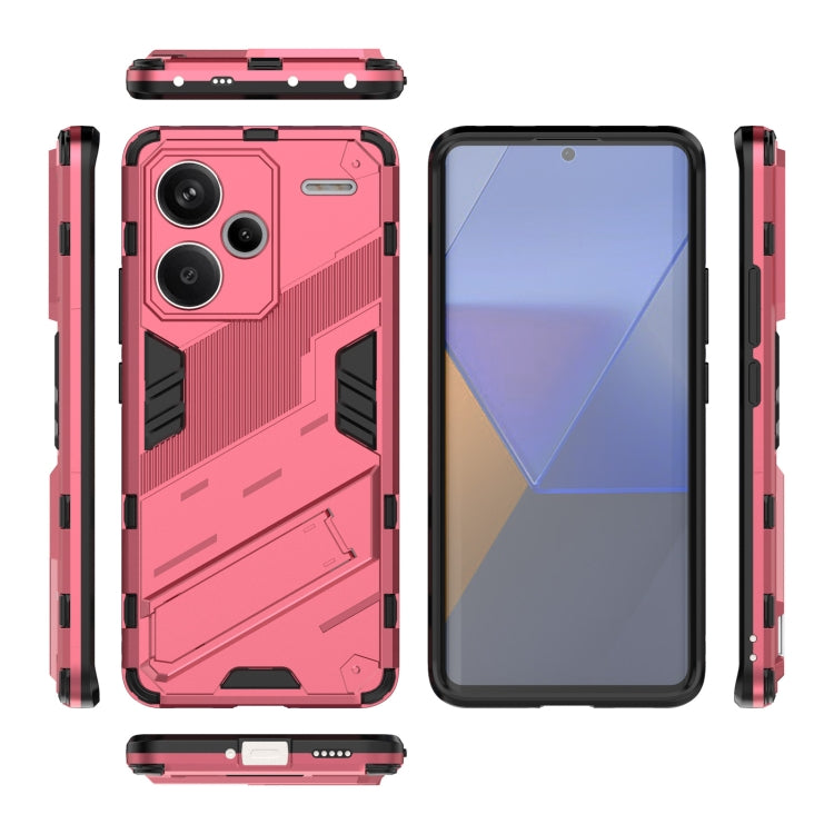 For Xiaomi Redmi Note 13 Pro Punk Armor 2 in 1 PC + TPU Phone Case(Light Red) - Note 13 Pro Cases by PMC TechLife | Online Shopping South Africa | PMC TechLife | Buy Now Pay Later Mobicred
