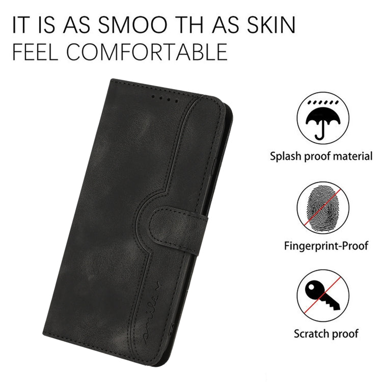 For Xiaomi Redmi K70 Heart Pattern Skin Feel Leather Phone Case(Black) - Xiaomi Cases by PMC Jewellery | Online Shopping South Africa | PMC Jewellery | Buy Now Pay Later Mobicred