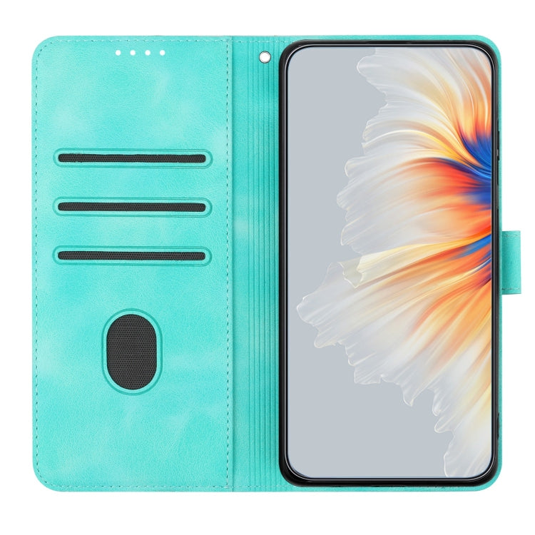 For Xiaomi Redmi K70 Heart Pattern Skin Feel Leather Phone Case(Light Blue) - K70 Cases by PMC Jewellery | Online Shopping South Africa | PMC Jewellery | Buy Now Pay Later Mobicred