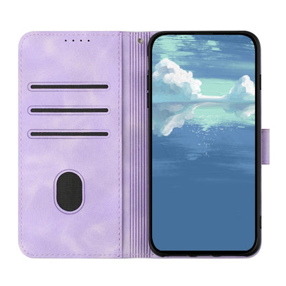 For Google Pixel 9 Line Pattern Skin Feel Leather Phone Case(Light Purple) - Google Cases by PMC Jewellery | Online Shopping South Africa | PMC Jewellery | Buy Now Pay Later Mobicred