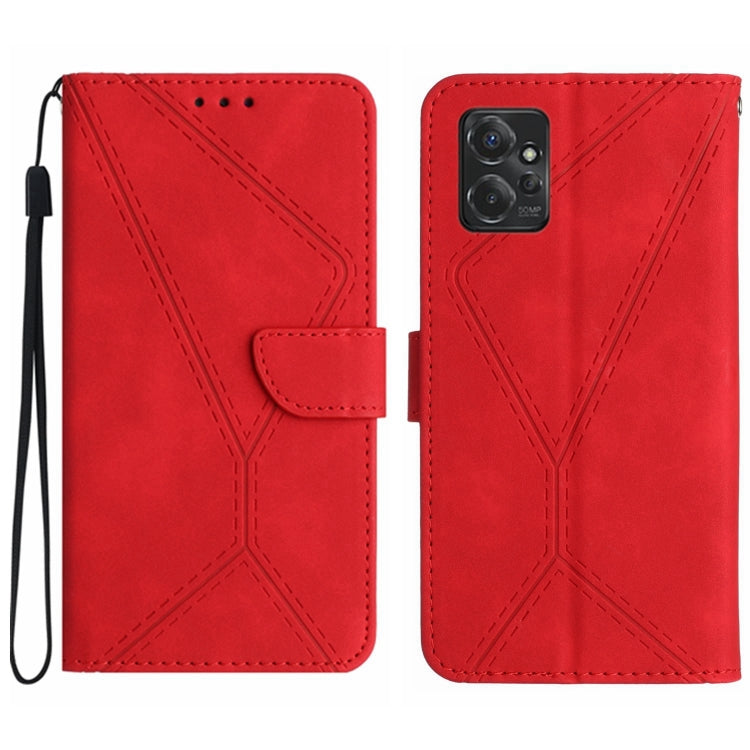 For Motorola Moto G Power 2023 Stitching Embossed Leather Phone Case(Red) - free shipping - PMC TechLife - Order now!