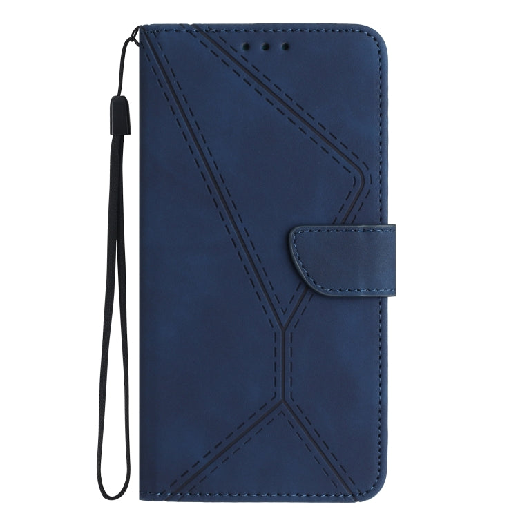 For Motorola Moto G Play 5G 2024 Stitching Embossed Leather Phone Case(Blue) - Motorola Cases by PMC TechLife | Online Shopping South Africa | PMC TechLife | Buy Now Pay Later Mobicred