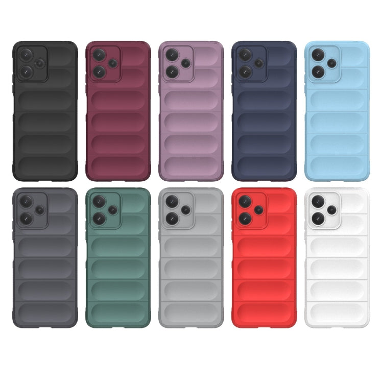 For Xiaomi Redmi 12 5G Magic Shield TPU + Flannel Phone Case(White) - Xiaomi Cases by PMC TechLife | Online Shopping South Africa | PMC TechLife | Buy Now Pay Later Mobicred