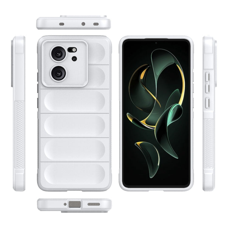 For Xiaomi Redmi K60 Ultra Magic Shield TPU + Flannel Phone Case(White) - Redmi K60 Ultra Cases by PMC TechLife | Online Shopping South Africa | PMC TechLife | Buy Now Pay Later Mobicred
