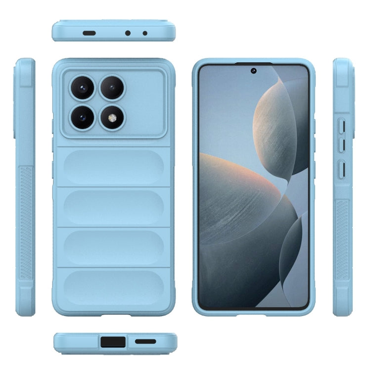 For Xiaomi Redmi K70E 5G Magic Shield TPU + Flannel Phone Case(Light Blue) - K70E Cases by PMC Jewellery | Online Shopping South Africa | PMC Jewellery | Buy Now Pay Later Mobicred