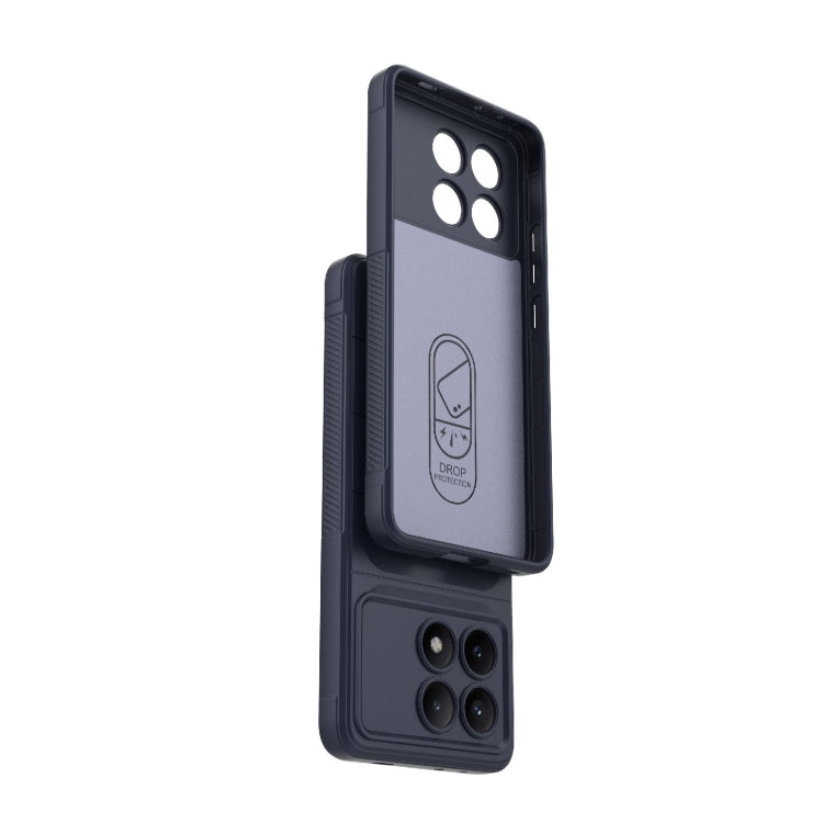 For Xiaomi Redmi K70E 5G Magic Shield TPU + Flannel Phone Case(White) - K70E Cases by PMC TechLife | Online Shopping South Africa | PMC TechLife | Buy Now Pay Later Mobicred