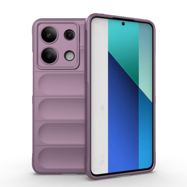 For Xiaomi Redmi Note 13 4G Global Magic Shield TPU + Flannel Phone Case(Purple) - Note 13 Cases by PMC Jewellery | Online Shopping South Africa | PMC Jewellery | Buy Now Pay Later Mobicred