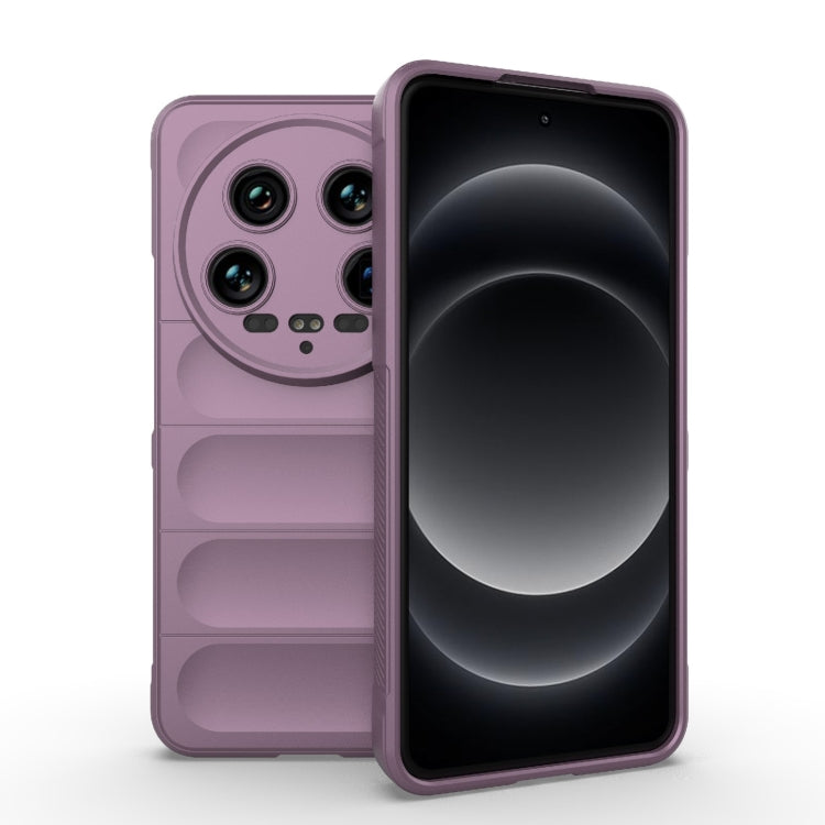 For Xiaomi 14 Ultra Magic Shield TPU + Flannel Phone Case(Purple) - 14 Ultra Cases by PMC TechLife | Online Shopping South Africa | PMC TechLife | Buy Now Pay Later Mobicred
