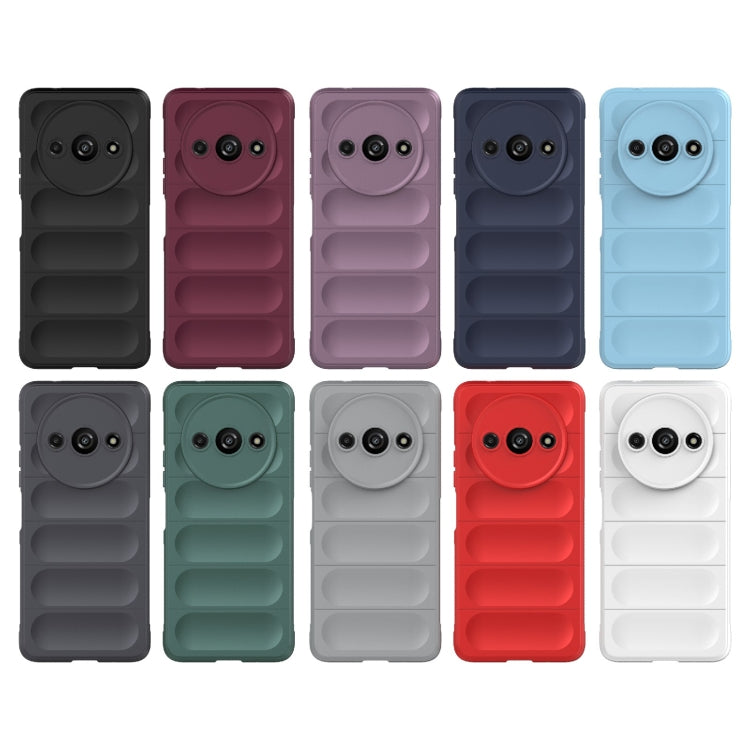 For Xiaomi Redmi A3 4G Global Magic Shield TPU + Flannel Phone Case(Black) - Xiaomi Cases by PMC TechLife | Online Shopping South Africa | PMC TechLife | Buy Now Pay Later Mobicred