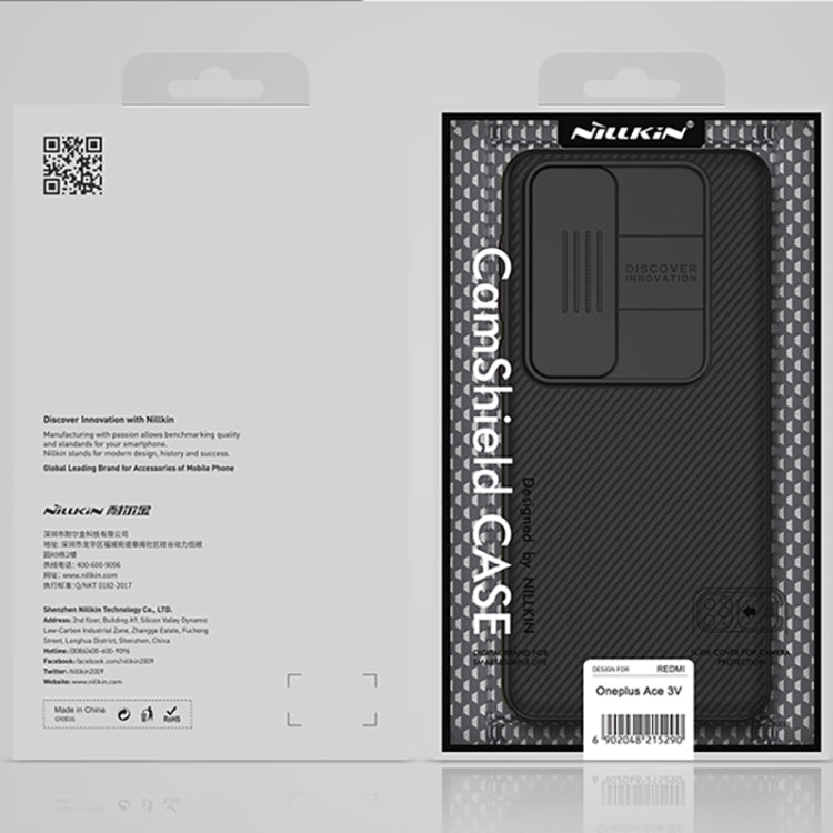 For OnePlus Ace 3V NILLKIN Black Mirror Series Camshield PC Phone Case(Blue) - OnePlus Cases by NILLKIN | Online Shopping South Africa | PMC TechLife