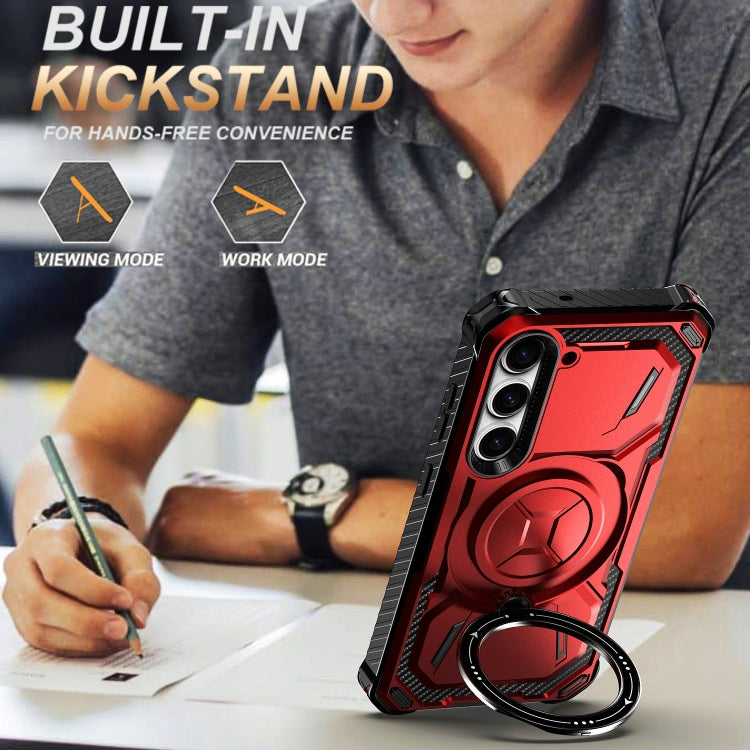 For Samsung Galaxy S24 5G Armor Series Holder Phone Case(Army Green) - Galaxy S24 5G Cases by PMC TechLife | Online Shopping South Africa | PMC TechLife