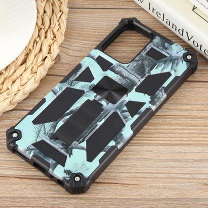 For Motorola Moto G Power 5G 2024 Camouflage Armor Kickstand TPU + PC Magnetic Phone Case(Mint Green) - Motorola Cases by PMC Jewellery | Online Shopping South Africa | PMC Jewellery | Buy Now Pay Later Mobicred