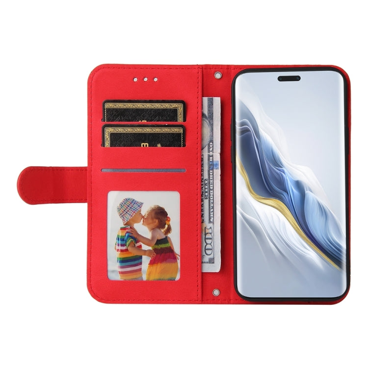 For Honor Magic6 Pro Skin Feel Life Tree Metal Button Leather Phone Case(Red) - Honor Cases by PMC Jewellery | Online Shopping South Africa | PMC Jewellery | Buy Now Pay Later Mobicred