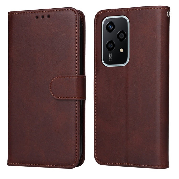 For Honor 200 Lite Global Classic Calf Texture Flip Leather Phone Case(Brown) - Honor Cases by PMC TechLife | Online Shopping South Africa | PMC TechLife | Buy Now Pay Later Mobicred