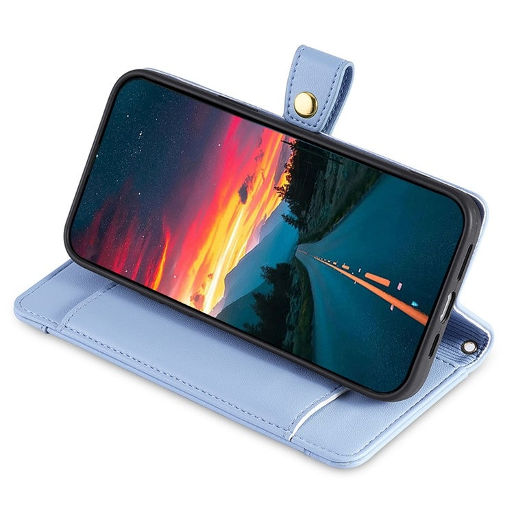 For OnePlus Ace 3 Pro 5G Sheep Texture Cross-body Zipper Wallet Leather Phone Case(Blue) - OnePlus Cases by PMC TechLife | Online Shopping South Africa | PMC TechLife | Buy Now Pay Later Mobicred
