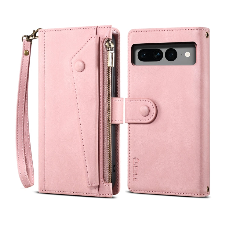 For Google Pixel 8 ESEBLE Retro Frosted RFID Flip Leather Phone Case(Rose Gold) - Google Cases by ESEBLE | Online Shopping South Africa | PMC TechLife | Buy Now Pay Later Mobicred