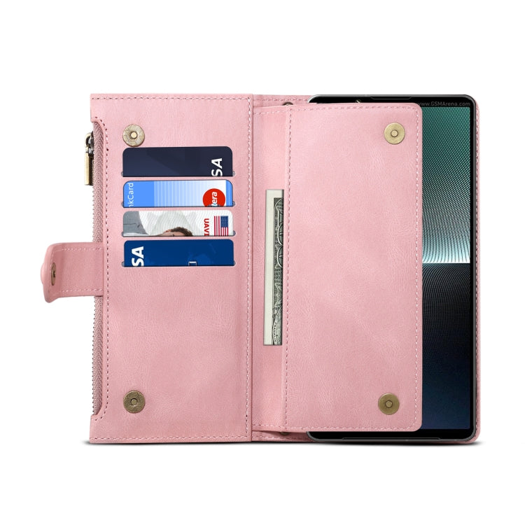 For Google Pixel 8 ESEBLE Retro Frosted RFID Flip Leather Phone Case(Rose Gold) - Google Cases by ESEBLE | Online Shopping South Africa | PMC TechLife | Buy Now Pay Later Mobicred