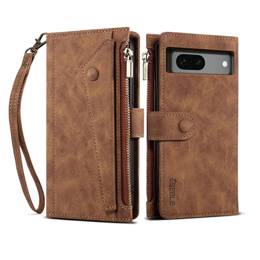 For Google Pixel 7a ESEBLE Retro Frosted RFID Flip Leather Phone Case(Brown) - Google Cases by ESEBLE | Online Shopping South Africa | PMC Jewellery | Buy Now Pay Later Mobicred