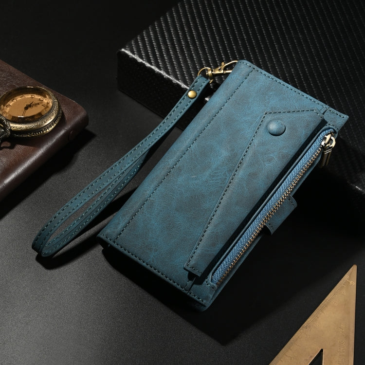 For Google Pixel 9 / 9 Pro ESEBLE Retro Frosted RFID Flip Leather Phone Case(Dark Green) - free shipping - PMC Jewellery - Order now!