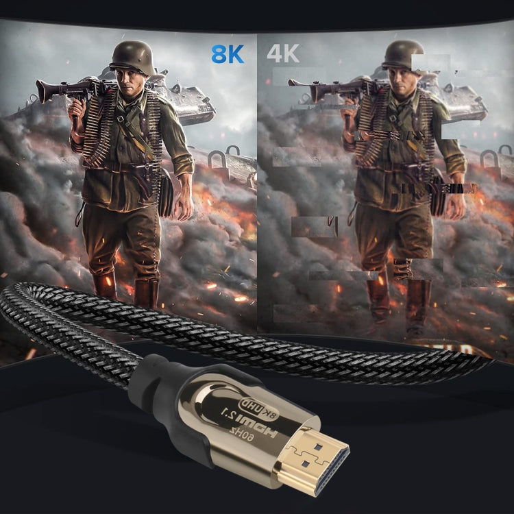 Onten HD180 HDMI 2.1 Version 8K HD Audio Cable, Length:3m(Black) - free shipping - PMC Jewellery - Order now!