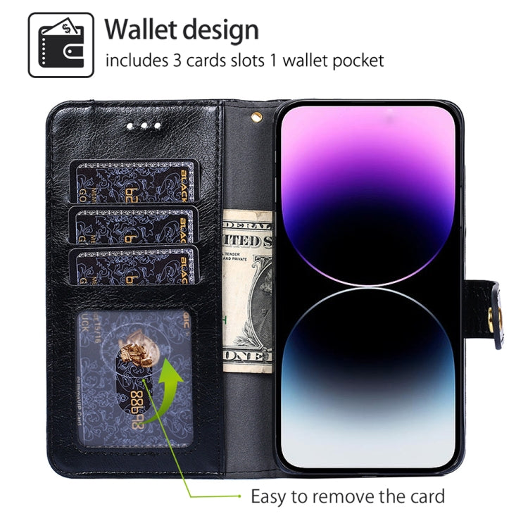 For vivo Y03 4G Zipper Bag Leather Phone Case(Black) - vivo Cases by PMC TechLife | Online Shopping South Africa | PMC TechLife | Buy Now Pay Later Mobicred