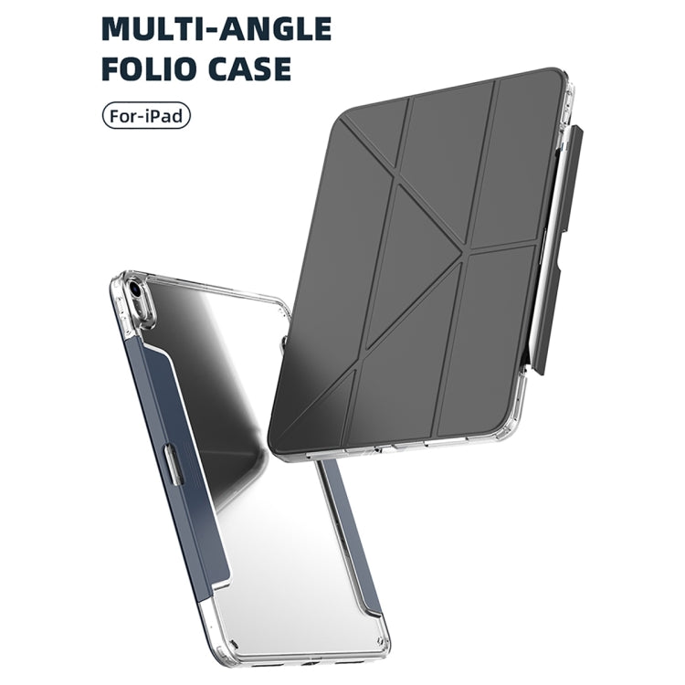 For iPad  Air 2022 / 2020 10.9 Mutural Deformation Stand Smart Leather Tablet Case(Dark Blue) - free shipping - PMc TechLife - Order now!