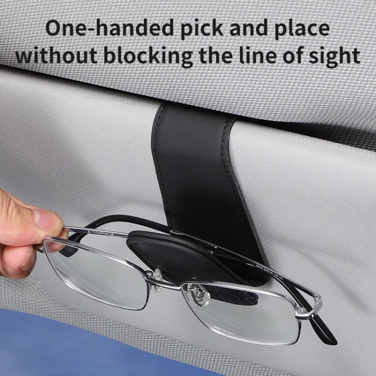 Car Sun Visor Glasses Holder Multifunctional Card Clip Storage Rack(Blue) - Sunglasses & Glasses Clips by PMC TechLife | Online Shopping South Africa | PMC TechLife | Buy Now Pay Later Mobicred