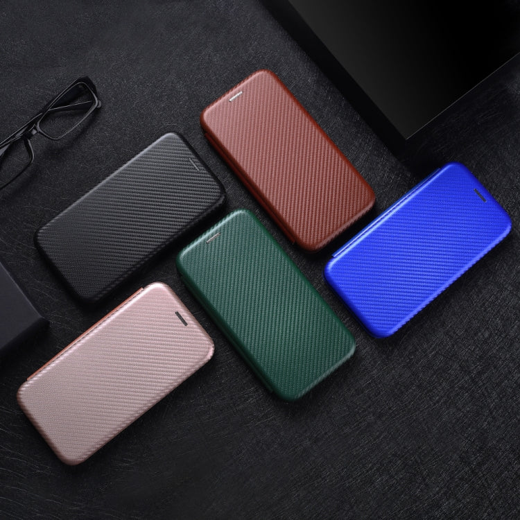 For Nokia C32 Carbon Fiber Texture Flip Leather Phone Case(Pink) - Nokia Cases by PMC TechLife | Online Shopping South Africa | PMC TechLife | Buy Now Pay Later Mobicred