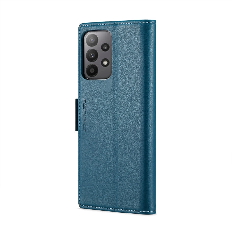 For Samsung Galaxy A23 CaseMe 023 Butterfly Buckle Litchi Texture RFID Anti-theft Leather Phone Case(Blue) - Galaxy Phone Cases by CaseMe | Online Shopping South Africa | PMC Jewellery | Buy Now Pay Later Mobicred