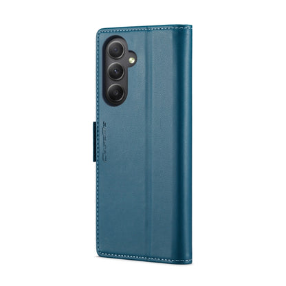 For Samsung Galaxy A34 5G CaseMe 023 Butterfly Buckle Litchi Texture RFID Anti-theft Leather Phone Case(Blue) - Galaxy Phone Cases by CaseMe | Online Shopping South Africa | PMC Jewellery | Buy Now Pay Later Mobicred