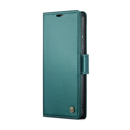 For Samsung Galaxy S20 CaseMe 023 Butterfly Buckle Litchi Texture RFID Anti-theft Leather Phone Case(Pearly Blue) - Galaxy Phone Cases by CaseMe | Online Shopping South Africa | PMC Jewellery | Buy Now Pay Later Mobicred