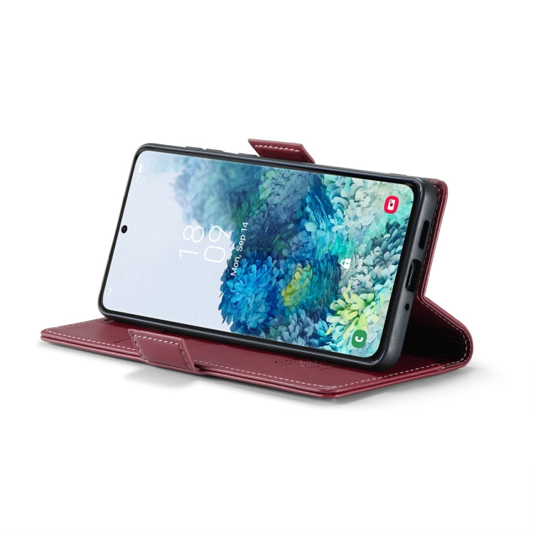 For Samsung Galaxy S20+ CaseMe 023 Butterfly Buckle Litchi Texture RFID Anti-theft Leather Phone Case(Wine Red) - Galaxy Phone Cases by CaseMe | Online Shopping South Africa | PMC Jewellery | Buy Now Pay Later Mobicred