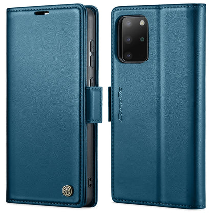 For Samsung Galaxy S20+ CaseMe 023 Butterfly Buckle Litchi Texture RFID Anti-theft Leather Phone Case(Blue) - Galaxy Phone Cases by CaseMe | Online Shopping South Africa | PMC Jewellery | Buy Now Pay Later Mobicred