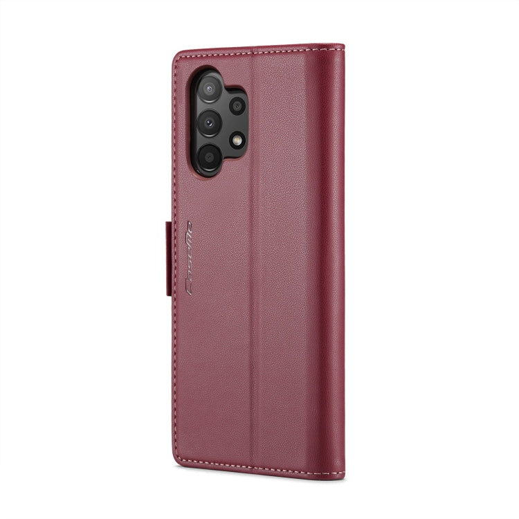 For Samsung Galaxy A13 4G/5G/A04s/A04/M13 5G CaseMe 023 Butterfly Buckle Litchi Texture RFID Anti-theft Leather Phone Case(Wine Red) - Galaxy Phone Cases by CaseMe | Online Shopping South Africa | PMC Jewellery | Buy Now Pay Later Mobicred