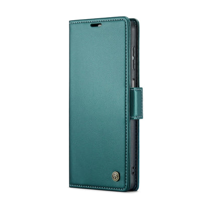 For Samsung Galaxy A13 4G/5G/A04s/A04/M13 5G CaseMe 023 Butterfly Buckle Litchi Texture RFID Anti-theft Leather Phone Case(Pearly Blue) - Galaxy Phone Cases by CaseMe | Online Shopping South Africa | PMC Jewellery | Buy Now Pay Later Mobicred