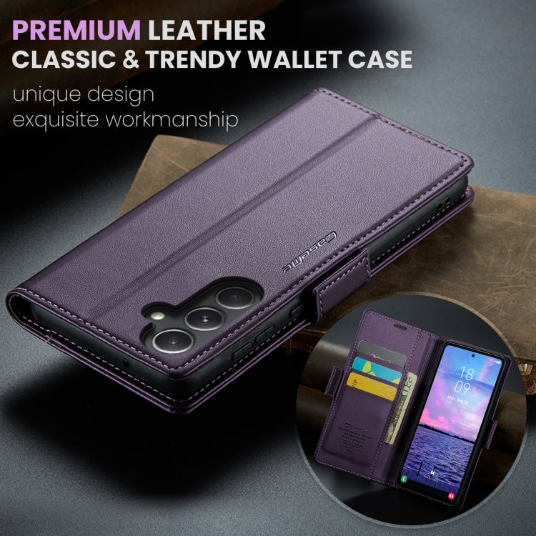 For Samsung Galaxy S23 FE 5G CaseMe 023 Butterfly Buckle Litchi Texture RFID Anti-theft Leather Phone Case(Pearly Purple) - Galaxy Phone Cases by CaseMe | Online Shopping South Africa | PMC Jewellery | Buy Now Pay Later Mobicred