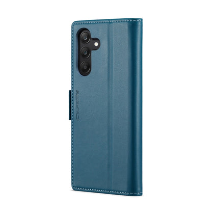 For Samsung Galaxy A25 5G CaseMe 023 Butterfly Buckle Litchi Texture RFID Anti-theft Leather Phone Case(Blue) - Galaxy Phone Cases by CaseMe | Online Shopping South Africa | PMC Jewellery | Buy Now Pay Later Mobicred