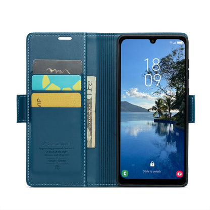 For Samsung Galaxy A25 5G CaseMe 023 Butterfly Buckle Litchi Texture RFID Anti-theft Leather Phone Case(Blue) - Galaxy Phone Cases by CaseMe | Online Shopping South Africa | PMC Jewellery | Buy Now Pay Later Mobicred