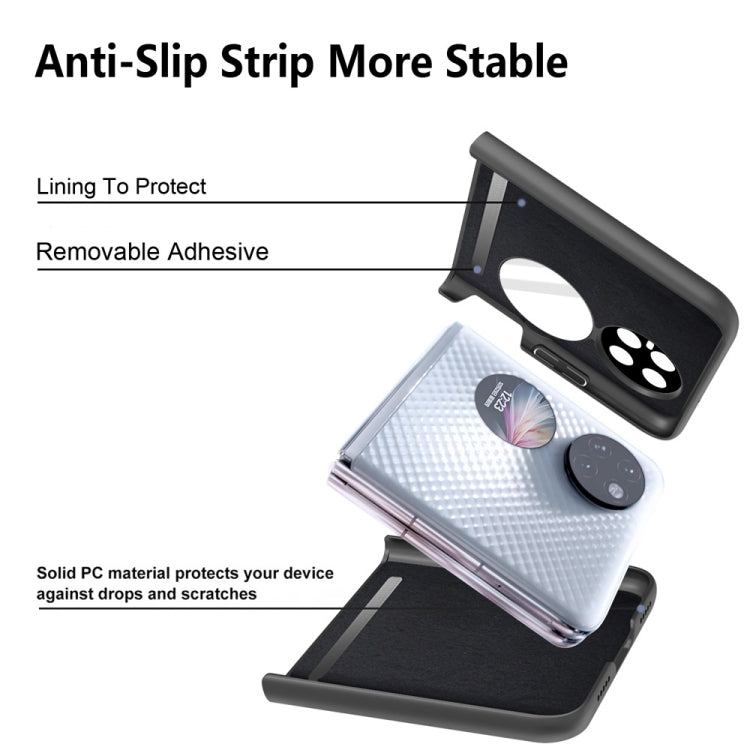 For Huawei P50 Pocket  Litchi Texture PU Shockproof Phone Case(Purple) - Huawei Cases by PMC TechLife | Online Shopping South Africa | PMC TechLife | Buy Now Pay Later Mobicred