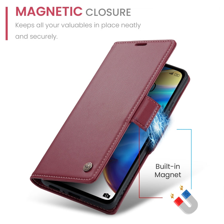 For Xiaomi Mi 10T 5G／10T Pro 5G CaseMe 023 Butterfly Buckle Litchi Texture RFID Anti-theft Leather Phone Case(Wine Red) - Xiaomi Cases by CaseMe | Online Shopping South Africa | PMC Jewellery | Buy Now Pay Later Mobicred